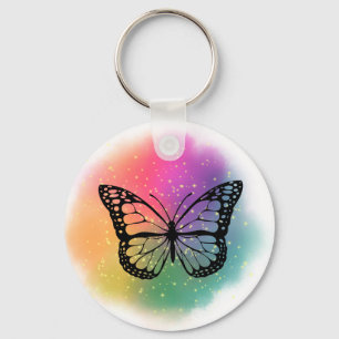 Porte-clés Papillon aquarelle