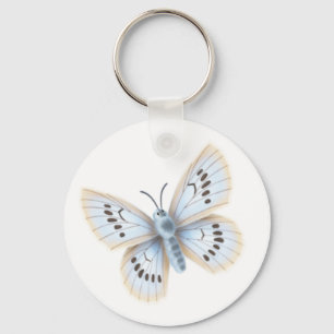 Porte-clés Papillon bleu pâle Dreamy Lepidoptera
