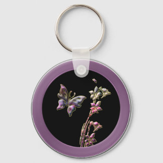 Porte-clés Papillon Cloisonne
