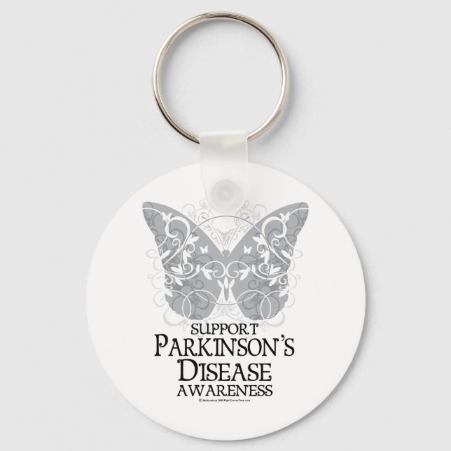Porte-clés Papillon de la maladie de Parkinson (Recto)