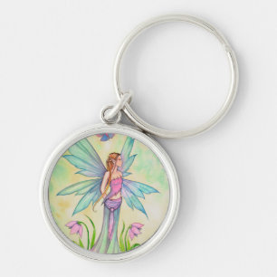 Porte-clés Papillon de printemps Fée Fantaisie Art