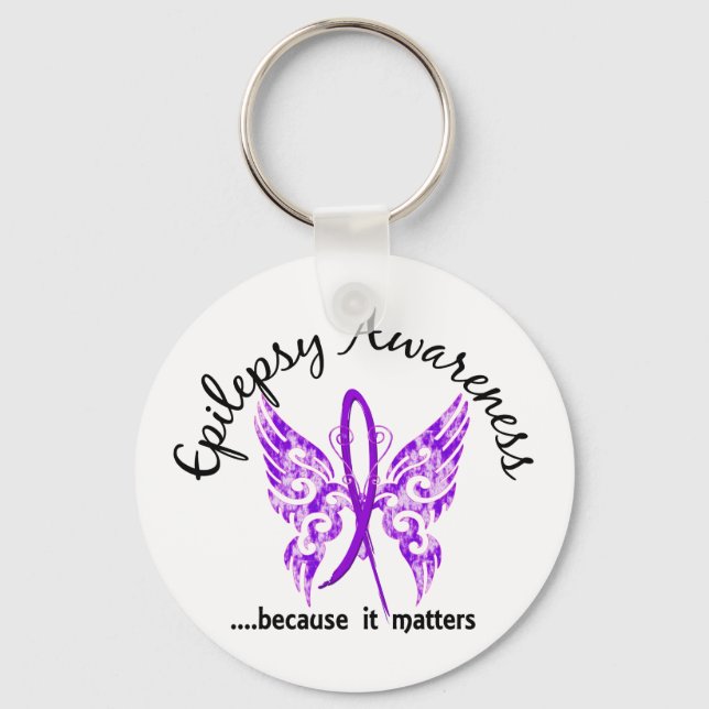Porte-clés Papillon de tatouage Grunge 6.1 Épilepsie (Recto)
