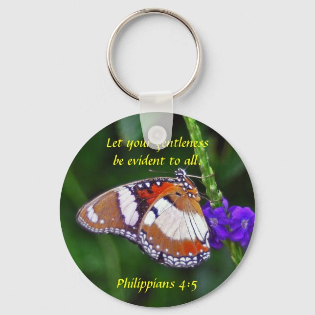 Porte-clés Papillon - Douceur (Recto)