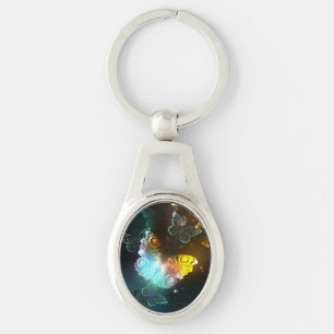 Porte-clés Papillon lumineux et papillons de nuit