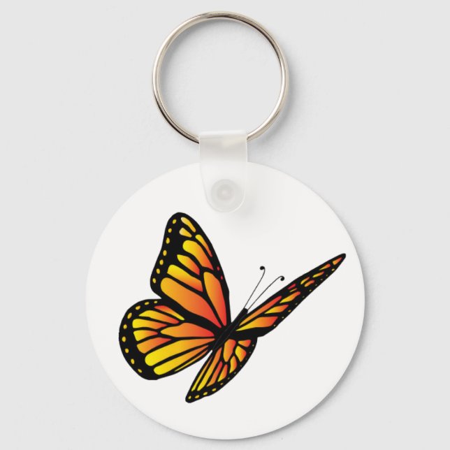 Porte-clés Papillon monarque (Recto)