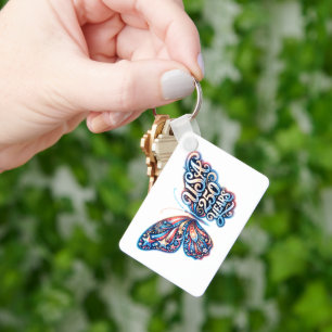 Porte-clés Papillon pour le 250e anniversaire des États-Unis