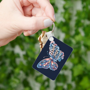 Porte-clés Papillon pour le 250e anniversaire des États-Unis