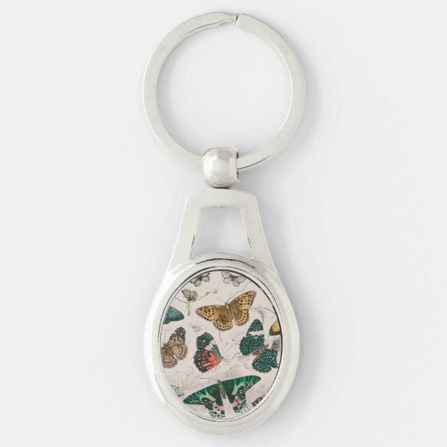 Porte-clés Papillons Collection Antique Papillons (Devant)