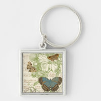 Papillons sur Partition avec Design Floral