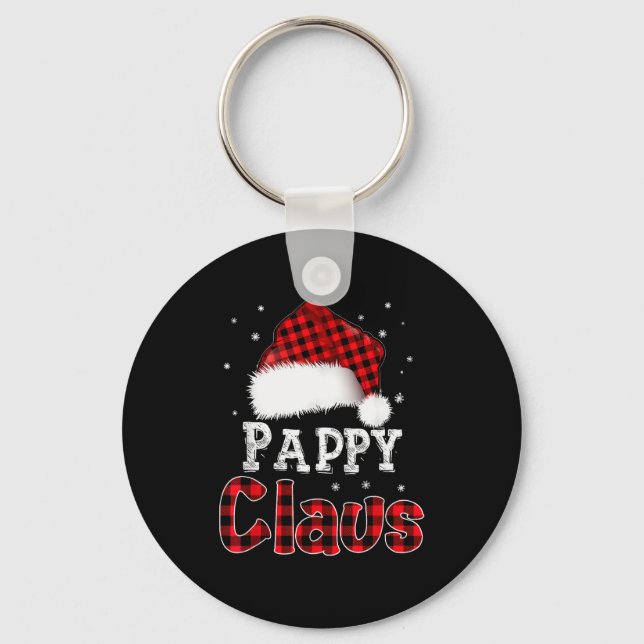 Porte-clés Pappy Claus Christmas Red Plaid Pajama Family Matc (Recto)