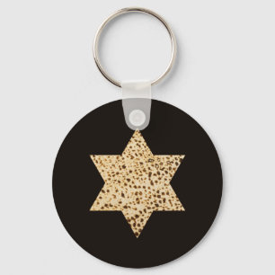 Porte-clés Pâque Matzah Étoile de pain de David