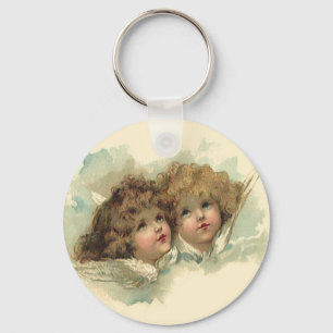Porte-clés Pâques vintages, Anges angéliques Nuages au Ciel