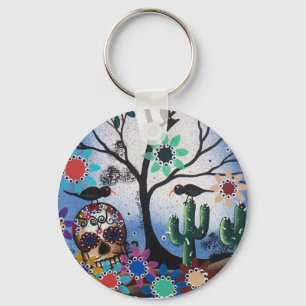 Porte-clés Par le jour de Lori Everett_ du mort, mexicain,
