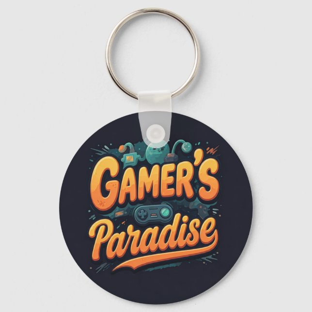 Porte-clés Paradise des Gamer (Recto)