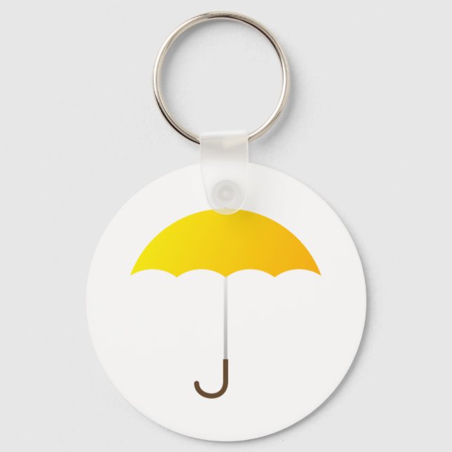 Porte-clés Parapluie jaune (Recto)