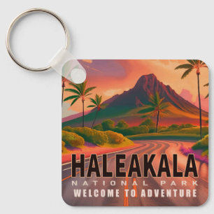 Porte-clés Parc national de Haleakala Maui Road Volcano Vinta