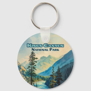 Porte-clés Parc national de Kings Canyon Californie Vintage