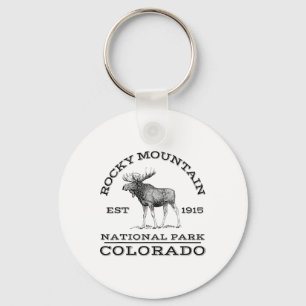 Porte-clés Parc national de Rocky Mountain Colorado Moose Ran