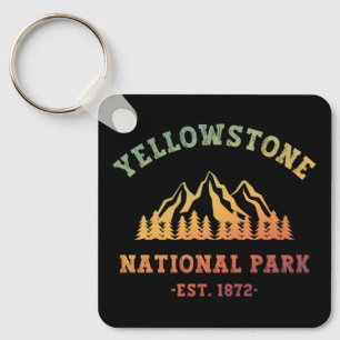 Porte-clés Parc national de Yellowstone Randonnée rayonnant C