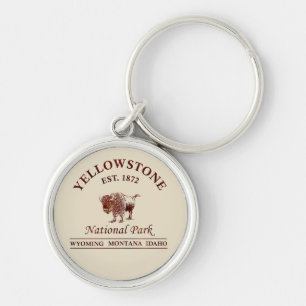 Porte-clés Parc national de Yellowstone vintage