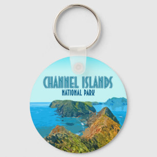Porte-clés Parc national des îles Channel Californie Vintage