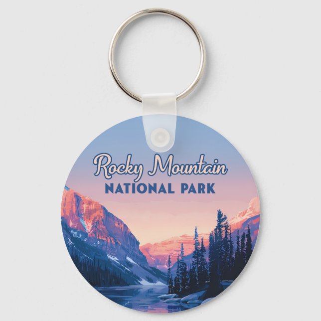 Porte-clés Parc national des Rocheuses Colorado (Recto)