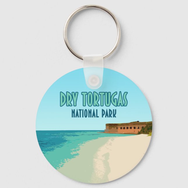 Porte-clés Parc national des Tortugas Sèches Floride (Recto)