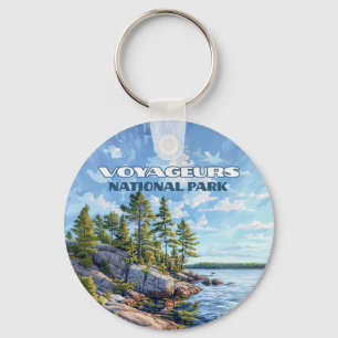 Porte-clés Parc national des Voyageurs Rainy Lake Minnesota