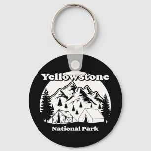 Porte-clés Parc national vintage Yellowstone