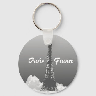 Porte-clés Paris Eiffel Tower Floats in Cloud Keyring