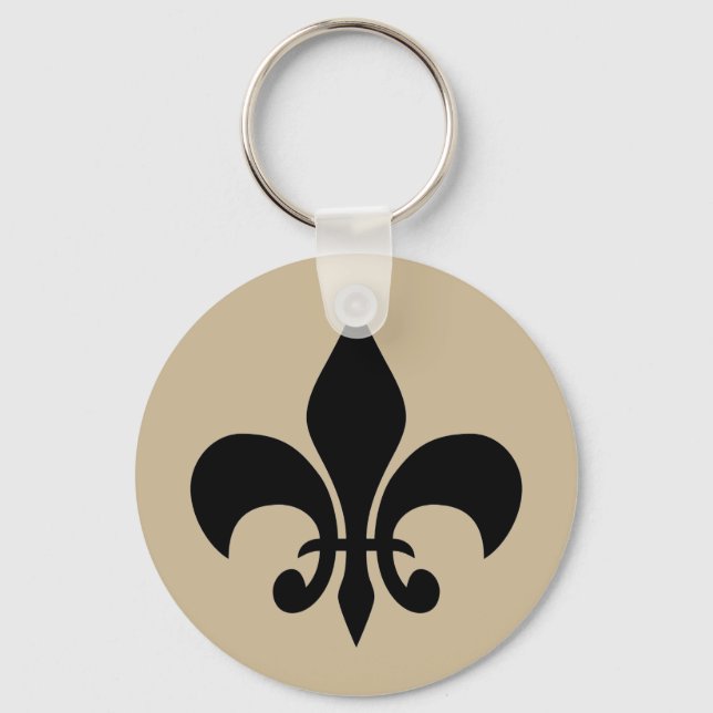 Porte-clés Paris la nuit Porte - clé beige (Recto)