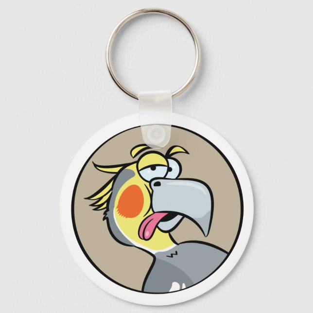 Porte-clés Parler de perroquet Cockatiel (Recto)