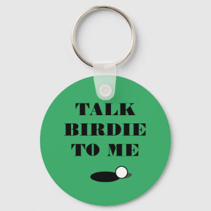 Porte-clés Parlez birdie à mon drôle de devis de golf cadeau 