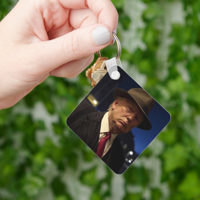 Porte-clés Parrain de l'Amérique Don J. Trump (main)