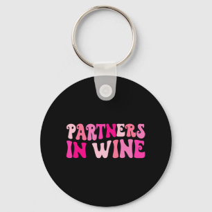 Porte-clés Partenaires de boisson de vin fête de Bachelorette