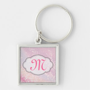 Porte-clés Parties scintillant à bille Girl rose Glitz Porte 