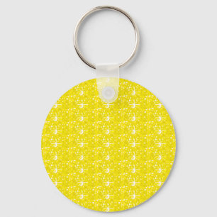Porte-clés Parties scintillant jaune porte - clé