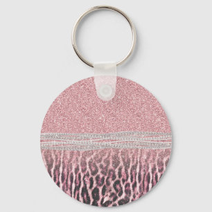 Porte-clés Parties scintillant poster de animal Chic Girly Ro