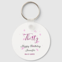 Parties scintillant rose de trente ans étoiles noi