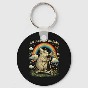 Porte-clés Partir pour semer la pagaille Drôle de capybara sc