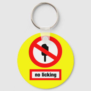 Porte-clés pas de léchage