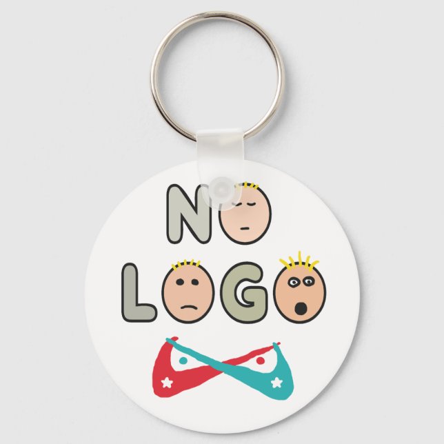 Porte-clés Pas de logo anti-marque capitaliste (Recto)