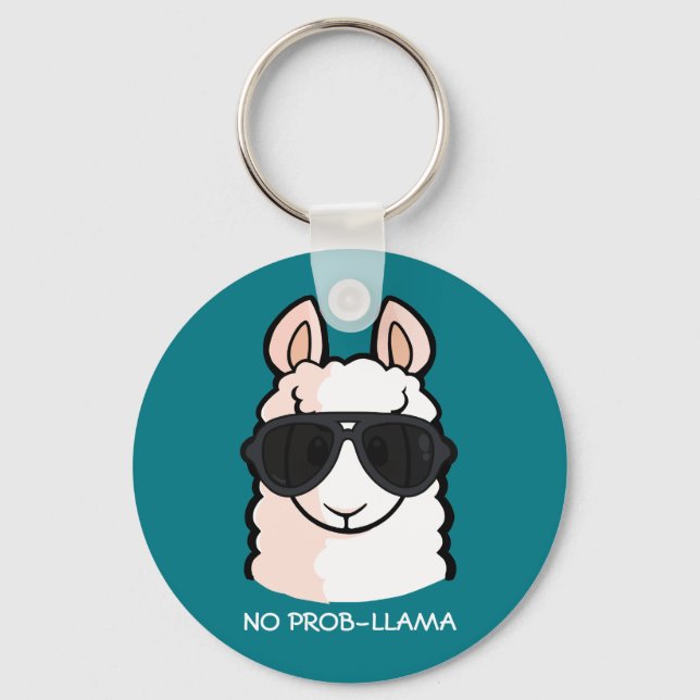 Porte-clés Pas de Prob-Llama (Recto)