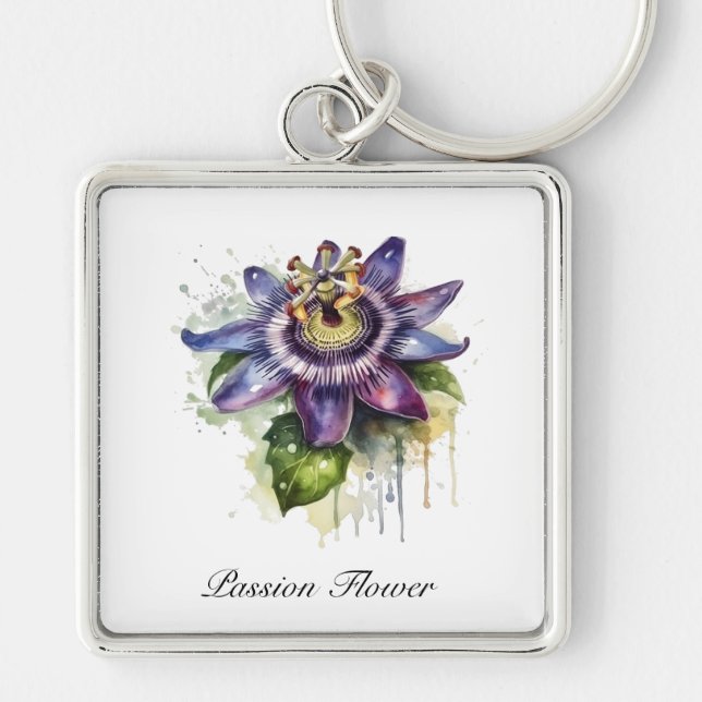 Porte-clés Passionné Purple Passion Fleur (Devant)
