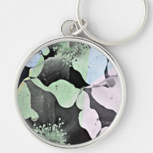 Porte-clés Pastel couleur fleur romantique nature art motif