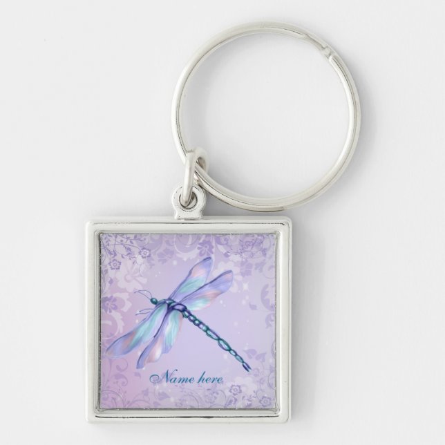 Porte-clés Pastel Dragonfly - Personnaliser (Devant)