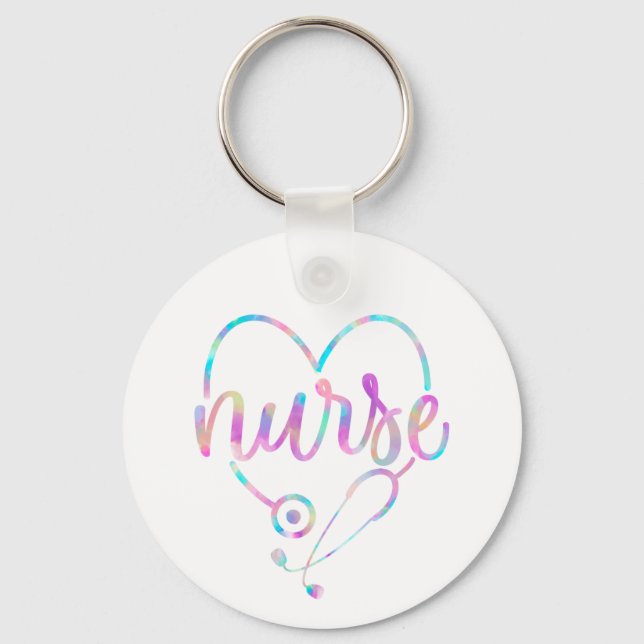 Porte-clés Pastel Nurse Stethoscope Porte - clé (Recto)