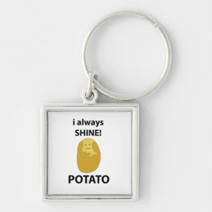 Porte-clés Patate je brille toujours drôle Patate