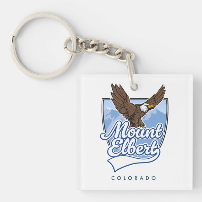 Porte-clés Patch de voyage Mont Elbert (Devant)