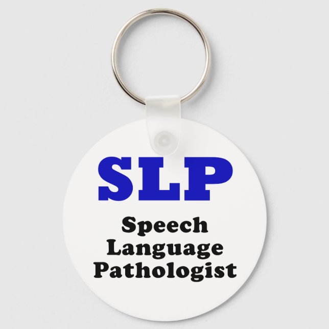 Porte-clés Pathologiste du langage SLP (Recto)
